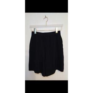 Vintage Women's Black St. John Collection Knit Black Shorts, Size 6